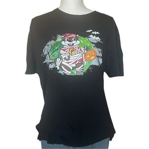 🎃 Buc-ee’s Halloween Mummy Beaver Graphic Tee | Black Unisex T-Shirt Size Large